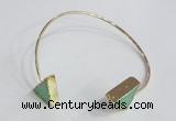 CGB793 12*16mm - 13*18mm triangle Australia chrysoprase bangles