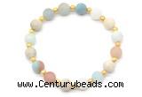 CGB8241 8mm matte amazonite beaded stretchy bracelets wholesale