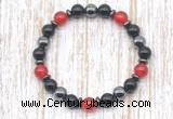 CGB8332 8mm candy jade, black onyx & hematite energy bracelet