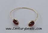 CGB860 10*14mm oval agate gemstone bangles wholesale