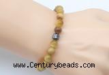 CGB9273 8mm, 10mm golden tiger eye & drum hematite power beads bracelets