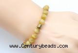 CGB9274 8mm, 10mm golden tiger eye & drum hematite power beads bracelets