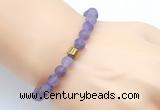 CGB9302 8mm, 10mm matte amethyst & drum hematite power beads bracelets