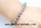 CGB9365 8mm, 10mm serpentine jasper & cross hematite power beads bracelets