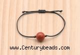 CGB9923 Fashion 12mm red jasper adjustable bracelet jewelry