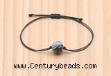 CGB9932 Fashion 12mm black water jasper adjustable bracelet jewelry