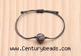 CGB9943 Fashion 12mm rhodonite gemstone adjustable bracelet jewelry