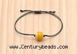 CGB9955 Fashion 12mm yellow banded agate adjustable bracelet jewelry