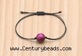 CGB9971 Fashion 12mm red tiger eye adjustable bracelet jewelry