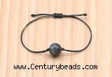 CGB9985 Fashion 12mm black labradorite adjustable bracelet jewelry