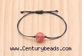 CGB9993 Fashion 12mm cherry quartz adjustable bracelet jewelry