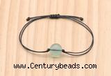 CGB9998 Fashion 12mm green fluorite adjustable bracelet jewelry