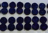 CGC142 20mm flat round druzy quartz cabochons wholesale