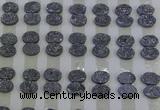 CGC156 8*10mm oval druzy quartz cabochons wholesale