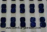 CGC219 10*10mm square druzy quartz cabochons wholesale