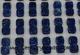 CGC229 12*12mm square druzy quartz cabochons wholesale