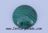 CGC29 30mm flat round natural malachite gemstone cabochons