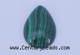 CGC31 2pcs 16*22mm flat teardrop natural malachite gemstone cabochons