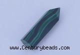 CGC43 10*30mm faceted column natural malachite gemstone cabochons