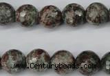 CGG05 15.5 inches 14mm faceted round ghost gemstone beads wholesale