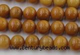 CGJ302 15.5 inches 8mm round goldstone jade beads wholesale