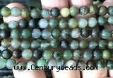 CGJ521 15 inches 6mm round Xinjiang green jade beads wholesale