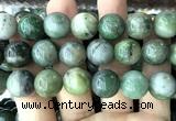 CGJ526 15 inches 14mm round Xinjiang green jade beads wholesale