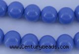CGL806 10PCS 16 inches 4mm round heated glass pearl beads wholesale