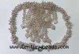 CGN825 20 inches stylish rose quartz statement necklaces