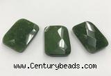 CGP3607 32*45mm faceted rectangle candy jade pendants wholesale