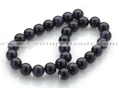 CGS04 15 inches 14mm round blue goldstone beads Wholesale