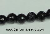 CGS107 15.5 inches 10mm faceted round blue goldstone beads wholesale