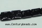 CGS127 15.5 inches 12*12mm square blue goldstone beads wholesale