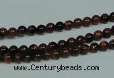 CGS200 15.5 inches 4mm round blue & brown goldstone beads wholesale