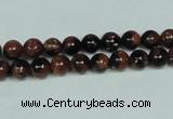 CGS201 15.5 inches 6mm round blue & brown goldstone beads wholesale