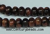 CGS207 15.5 inches 7*10mm rondelle blue & brown goldstone beads wholesale