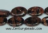 CGS211 15.5 inches 13*18mm oval blue & brown goldstone beads wholesale