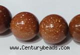 CGS55 15.5 inches 18mm round goldstone beads wholesale