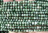CGS600 15 inches 4mm round green spot stone beads wholesale