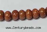 CGS64 15.5 inches 6*10mm rondelle goldstone beads wholesale