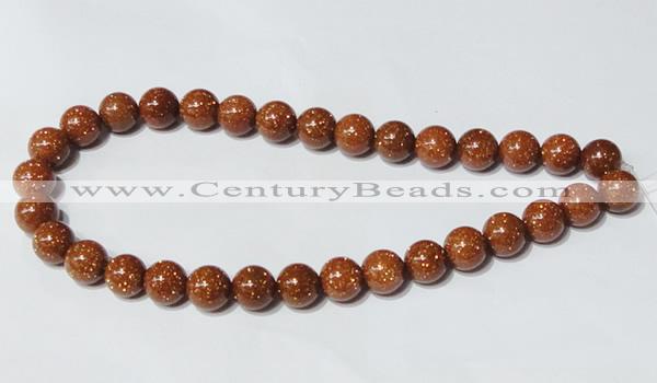 CGS86 15.5 inches 10mm round goldstone beads wholesale