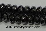 CHE103 15.5 inches 4*6mm faceted rondelle hematite beads wholesale