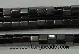 CHE125 15.5 inches 3*4mm faceted tube hematite beads wholesale