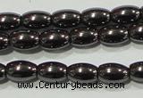 CHE137 15.5 inches 4*6mm rice hematite beads wholesale