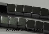 CHE182 15.5 inches 6*6mm cube hematite beads wholesale