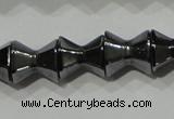 CHE203 15.5 inches 8*8mm faceted dumbbell hematite beads wholesale