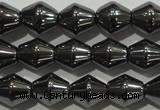 CHE211 15.5 inches 6*6mm bicone hematite beads wholesale