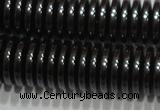 CHE239 15.5 inches 1*6mm dish hematite beads wholesale