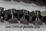 CHE243 15.5 inches 7*9mm bowknot hematite beads wholesale