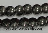 CHE271 15.5 inches 12mm flat round hematite beads wholesale